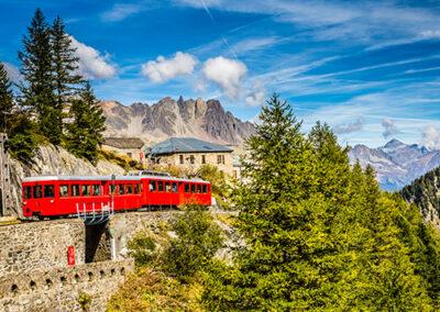 Matterhorn und Mont Blanc