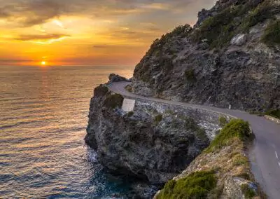 Korsika gewundene Straße