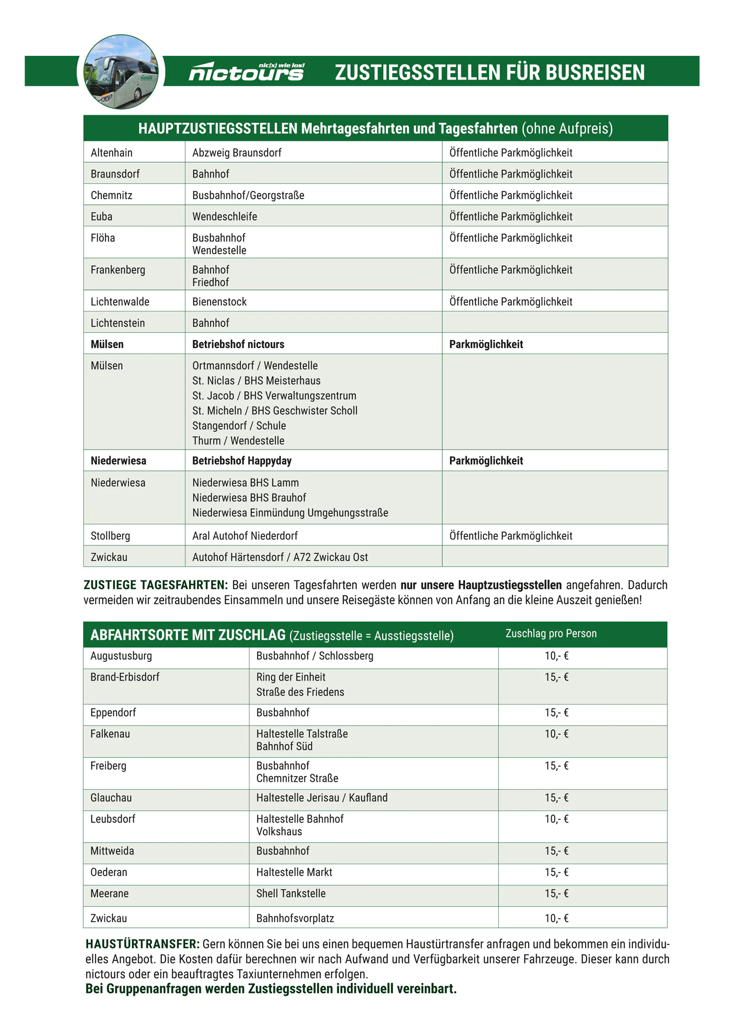 zustiegsstellen 2026