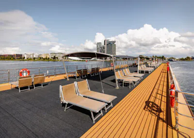 A-Rosa Clea Flusskreuzfahrt Mosel mit nictours 2027 Sonnendeck